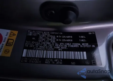 2020 Lexus Nx 300 из США, поврежденный, VIN JTJDARBZ0L2165020